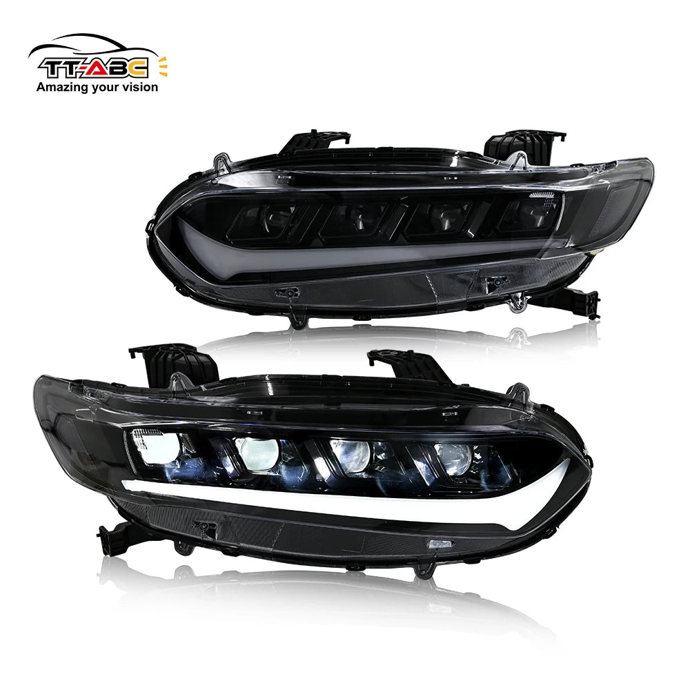 OEM LED Headlights for Honda Accord 2018-2022 – Plug & Play Headlamp Assembly with Welcome DRL