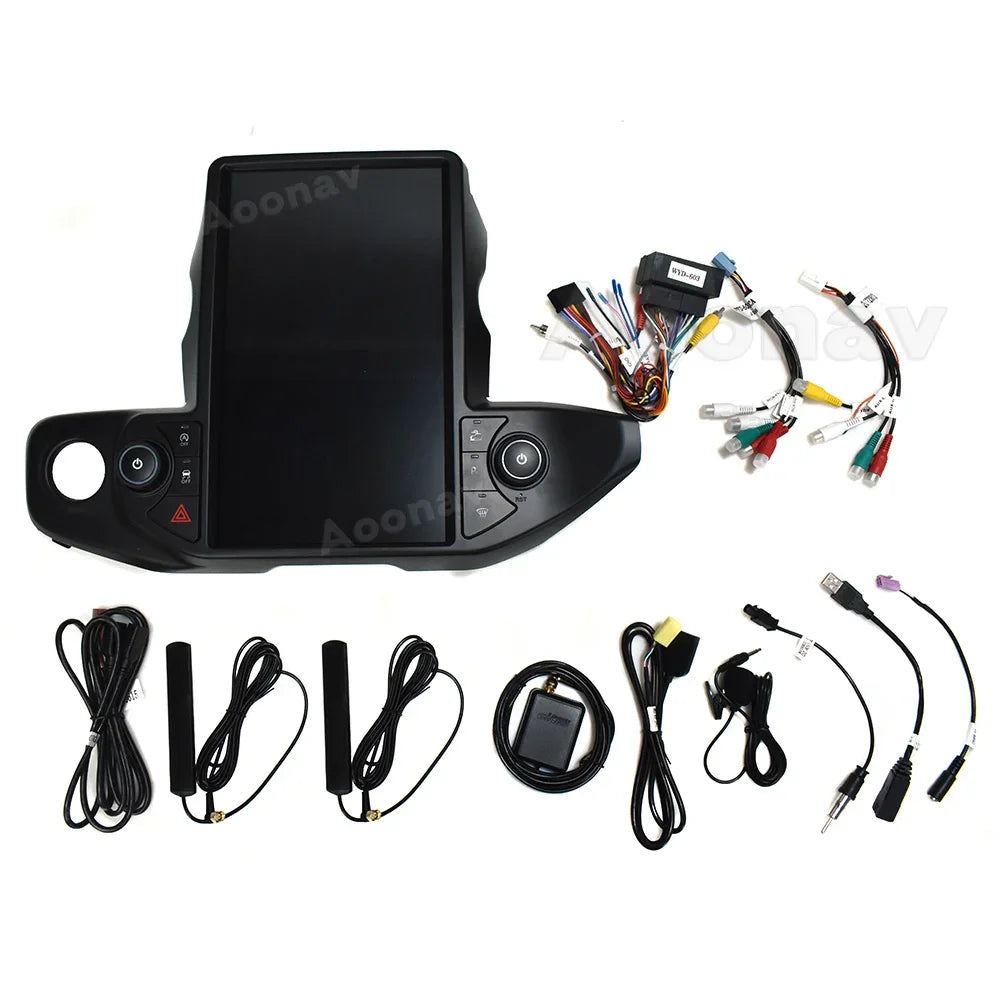 13.6 Inch Android 11 Car GPS Navigation Tesla Style Screen Multimedia Player for Jeep Wrangler 2017-2021 Car Stereo Radio Unit
