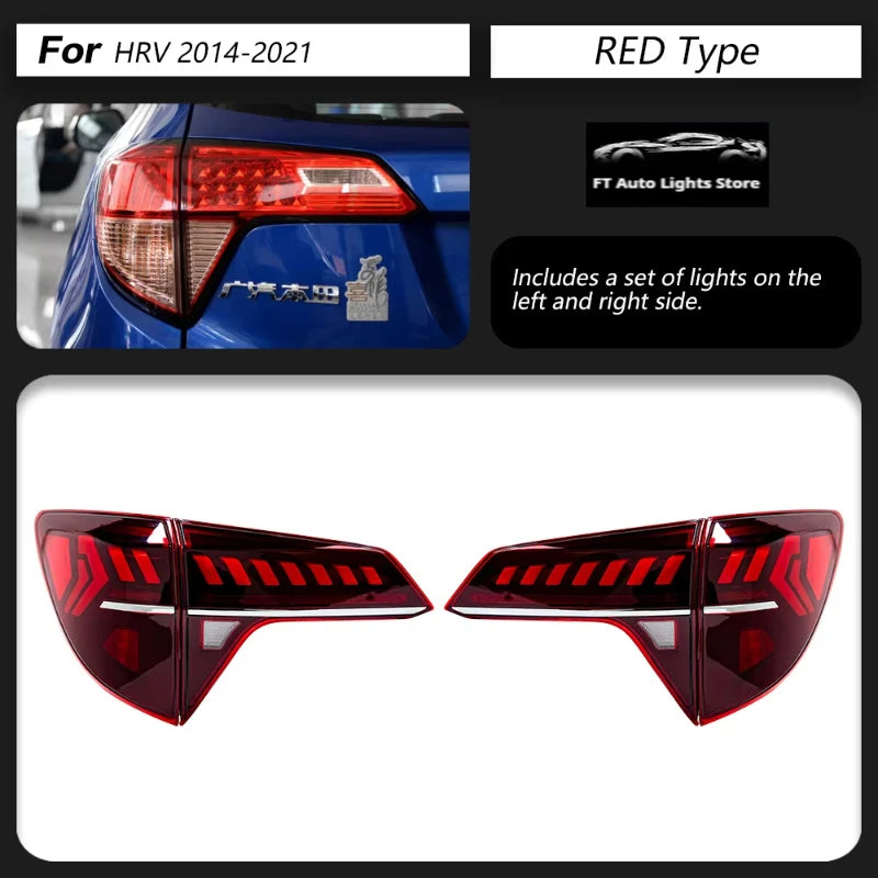 VLAND LED Tail Lights for Honda HR-V / Vezel 2014-2022 – Dynamic Turn Signals & Premium Rear Lamp Upgrade