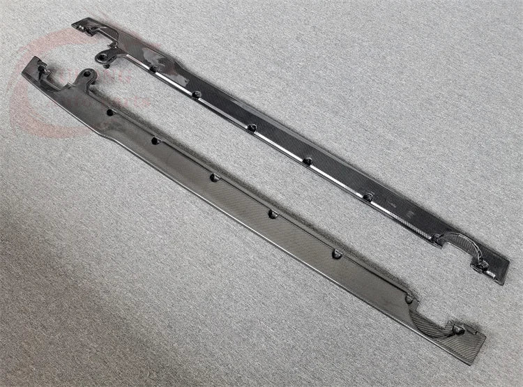 W12 Style Dry Carbon Fiber Side Spoiler for Bentley Continental GT (2018–2021)