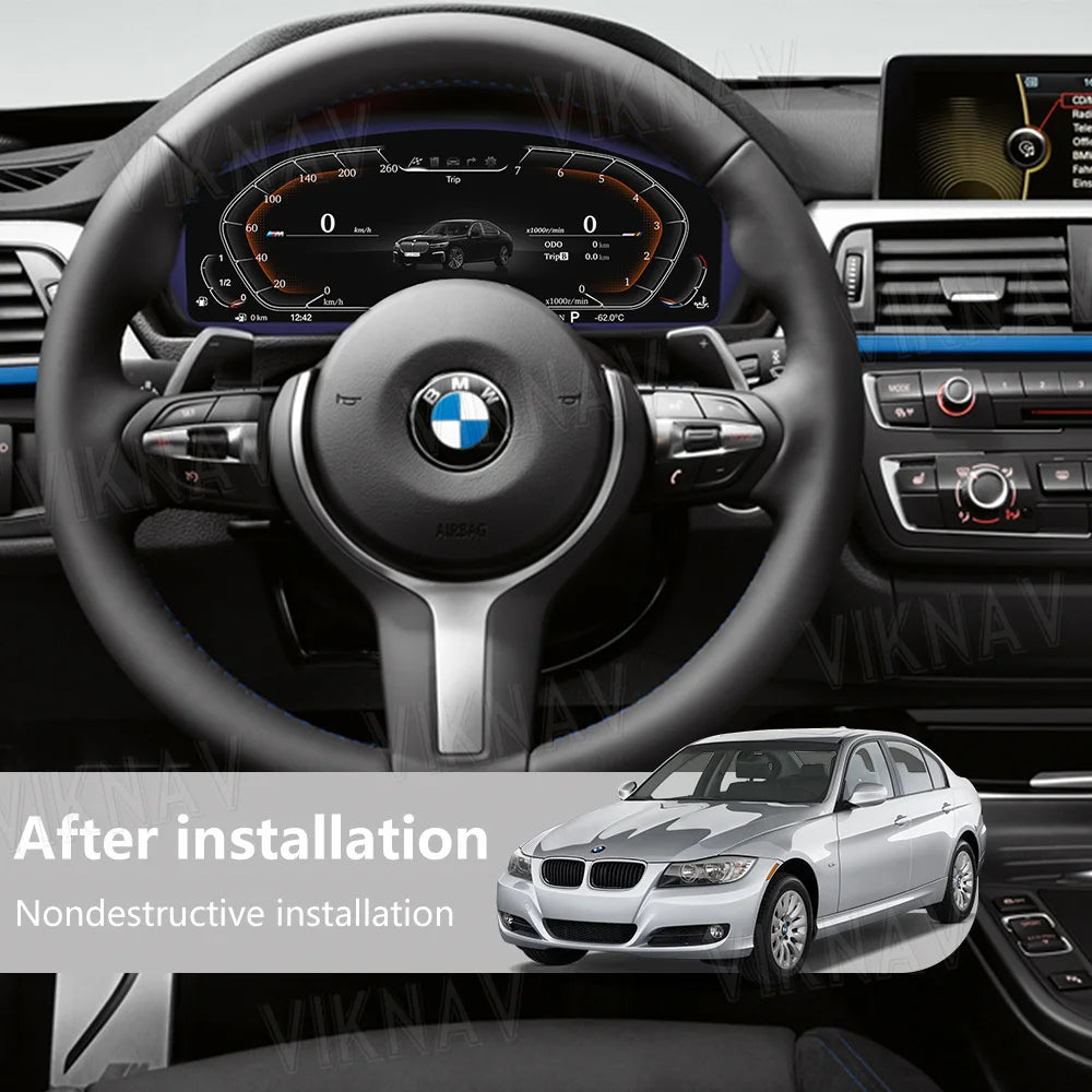 12.3" Digital Dashboard Cluster for BMW 3 Series F30/F31/F34 &amp; 4 Series F32/F33/F36 (2011–2017)