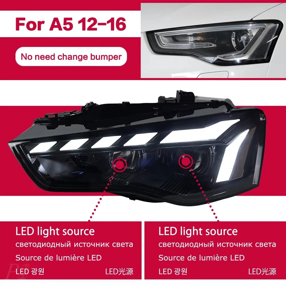 LED Headlights for Audi A5 &amp; S5 B8/B8.5 (2008-2016)