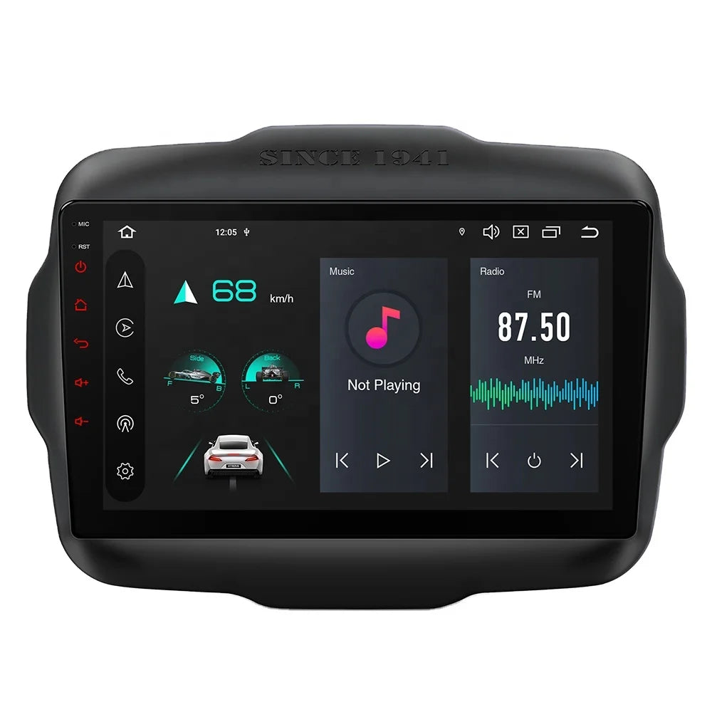 XTRONS 9" Android 14 Car Stereo for Jeep Renegade 2015-2020 – 4GB RAM, 64GB ROM, Wireless CarPlay & Android Auto