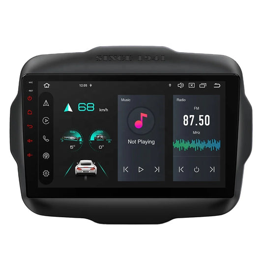 XTRONS 9" Android 14 Car Stereo for Jeep Renegade 2015-2020 – 4GB RAM, 64GB ROM, Wireless CarPlay & Android Auto