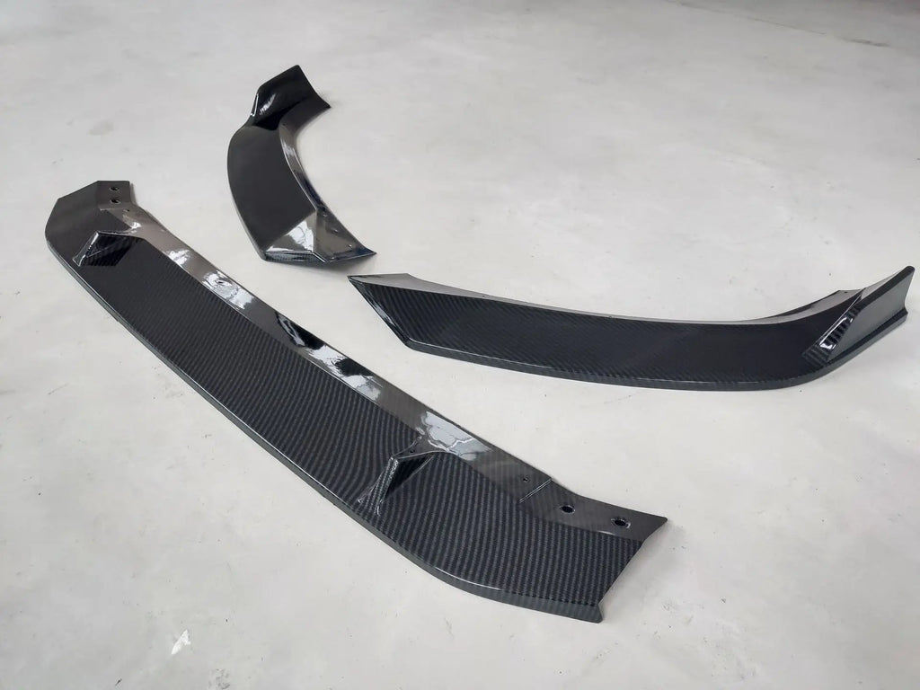 Carbon Fiber Style Front Bumper Lip for Audi A4 / S4 B9 (2017–2019)