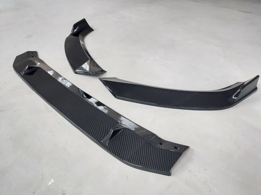 Carbon Fiber Style Front Bumper Lip for Audi A4 / S4 B9 (2017–2019)