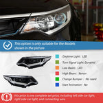 LED Projector Koplampen voor Kia K5 (2016–2019) – 6000K Voorste Koplampen Assemblage met Opstartanimatie