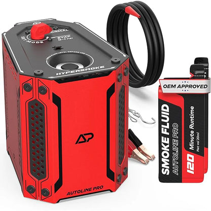 AutoLine Pro HyperSmoke Automotive Smoke Machine – Professional EVAP & Vacuum Leak Tester with Built-In Air Compressor
