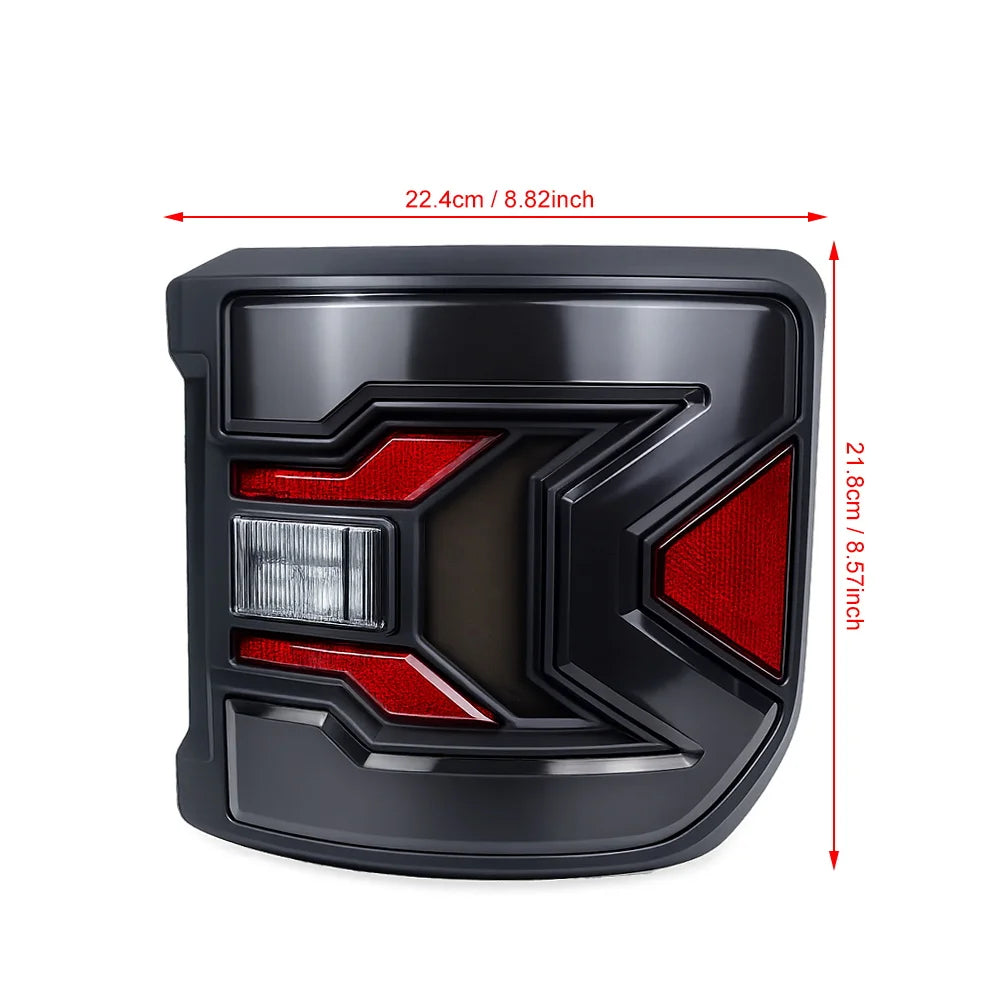 EU Version Flush Mount LED Tail Lights for Jeep Gladiator JT 2020-2024 – Rear Brake, Reverse & Turn Signal Lamps