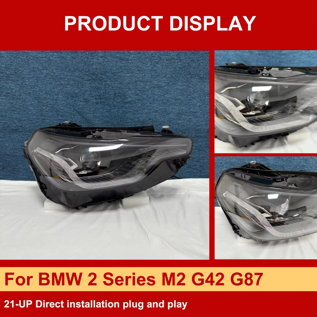 PLD Hot Selling Led Car Light Drl Rgb Colour Control by Phone Headlight for BMW 2 Series M2 G42 G87 2021-UP Headlights