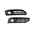 Gloss Black Fog Light Grilles for Audi A8 / S8 D4 (2015–2018)