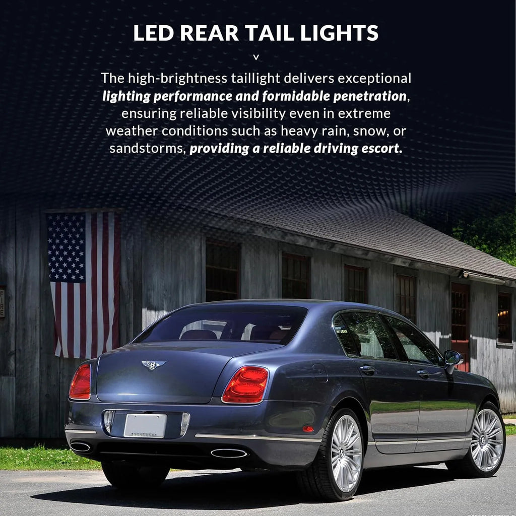 LED Rear Tail Light Assembly for Bentley Flying Spur (2005–2013) | OEM Replacement Left &amp; Right Lamp