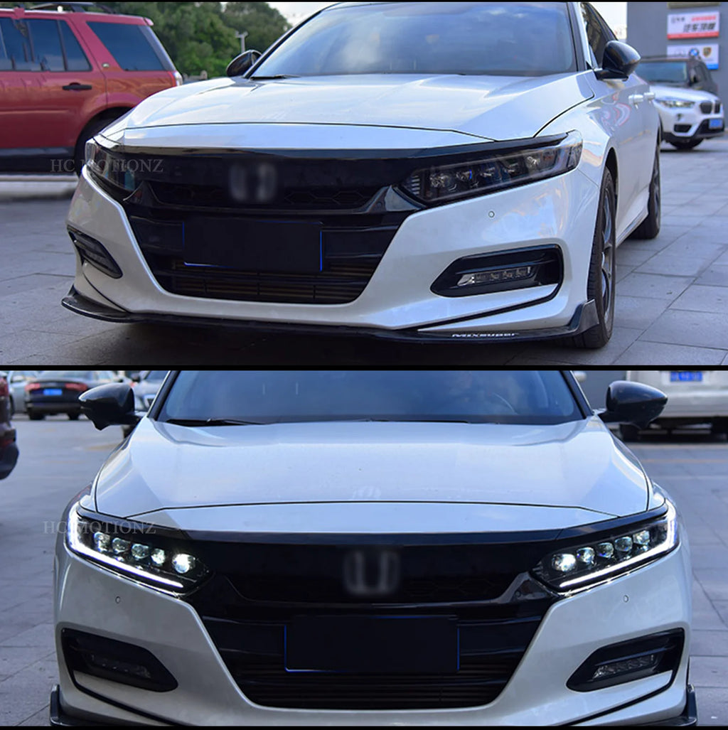 HCMOTIONZ Full LED Headlights for Honda Accord 10th Gen 2018-2022 – Sequential Turn Signals & Dynamic DRL
