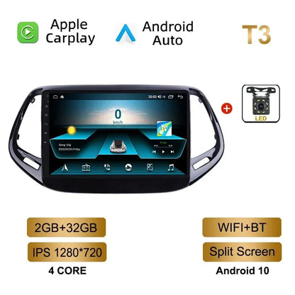 Car Radio Android for JEEP Compass 2017 2018 Multimedia Carplay Wireless Player Car Stereo Autoradio Head Unit Navigation GPS