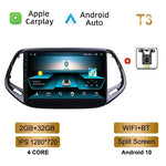 Autoradio Android pour Jeep Compass 2017-2018 – CarPlay sans fil, Android Auto et navigation GPS