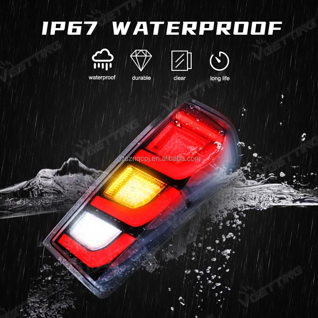 Dynamic LED Tail Lights for Isuzu D-Max (2012–2019) – Sequential Rear Light Upgrade Kit
