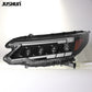 JUSHUN LED-Scheinwerfer für Honda CR-V 2012-2014 – Projektionsscheinwerfer mit Tagfahrlicht