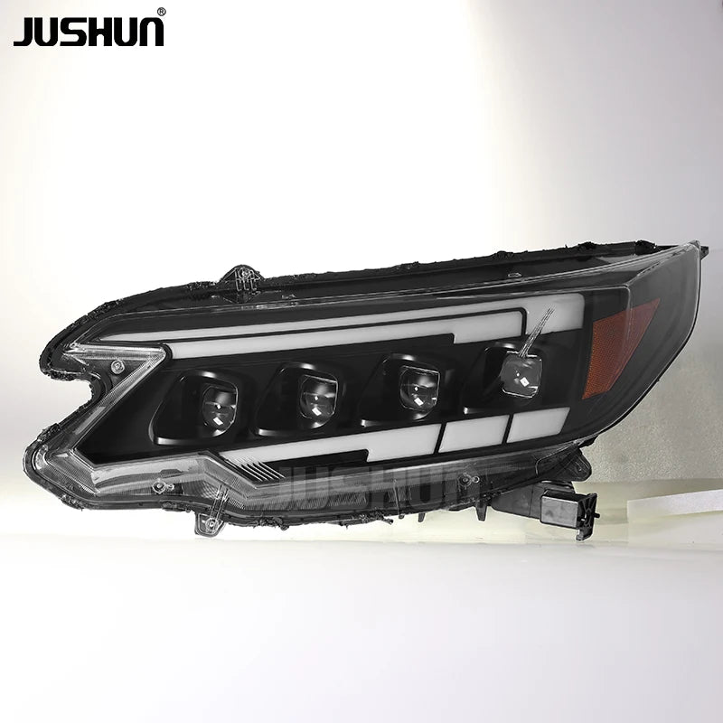 JUSHUN LED Headlights for Honda CR-V 2012-2014 – Projector Headlights with Daytime Running Lights