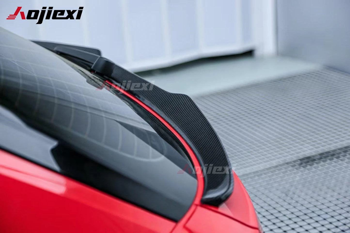 AE Style Réel Aileron en Fibre de Carbone Arrière pour Audi RS4 / A4 / S4 Avant B9.5 (2019–2024)