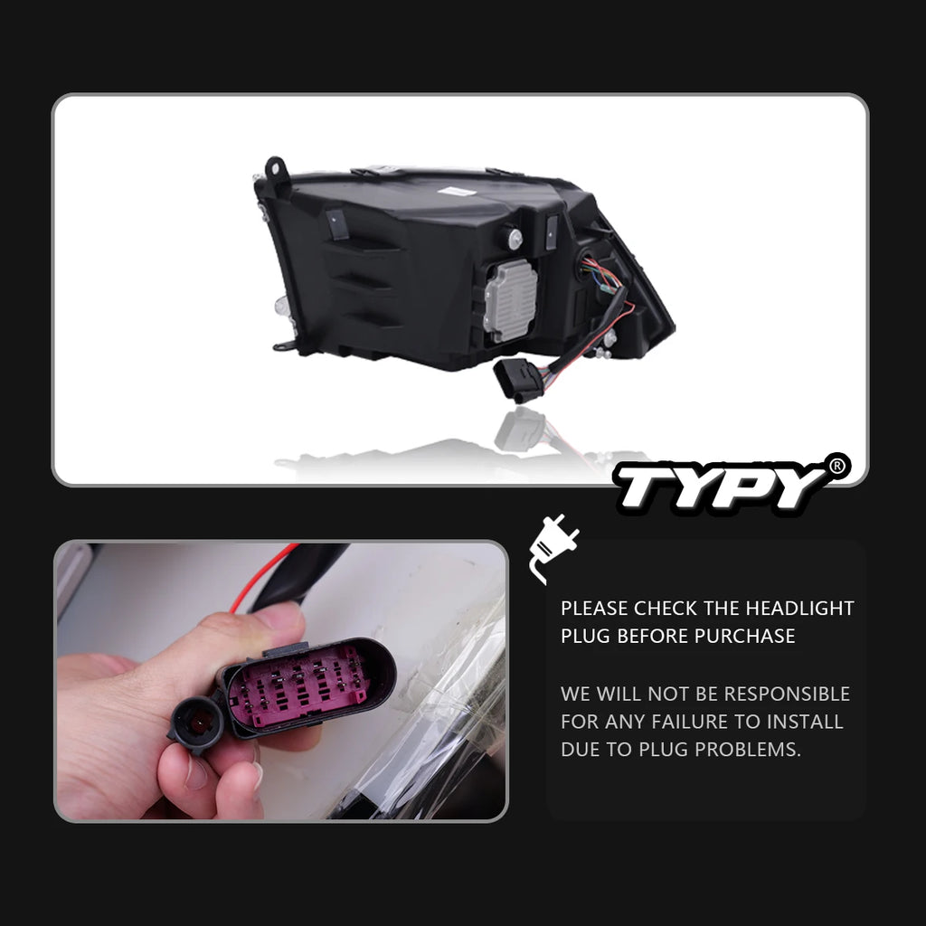 Factory LED Headlights for Dodge Ram 1500 (2009–2018) – Complete Headlamp Assembly