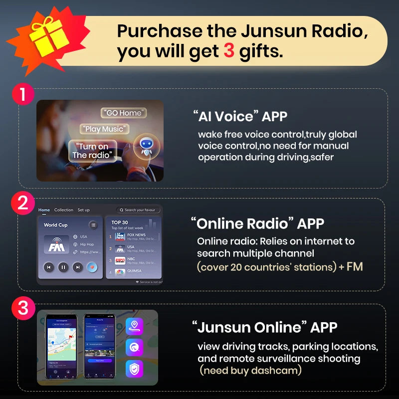 Junsun X7 MAX 2K HD Android Car Stereo for Jeep Renegade 2016-2020 – Wireless CarPlay & Android Auto