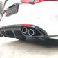 Carbon Fiber Rear Bumper Diffuser Lip Spoiler for Alfa Romeo Giulia Quadrifoglio (2017–2020)