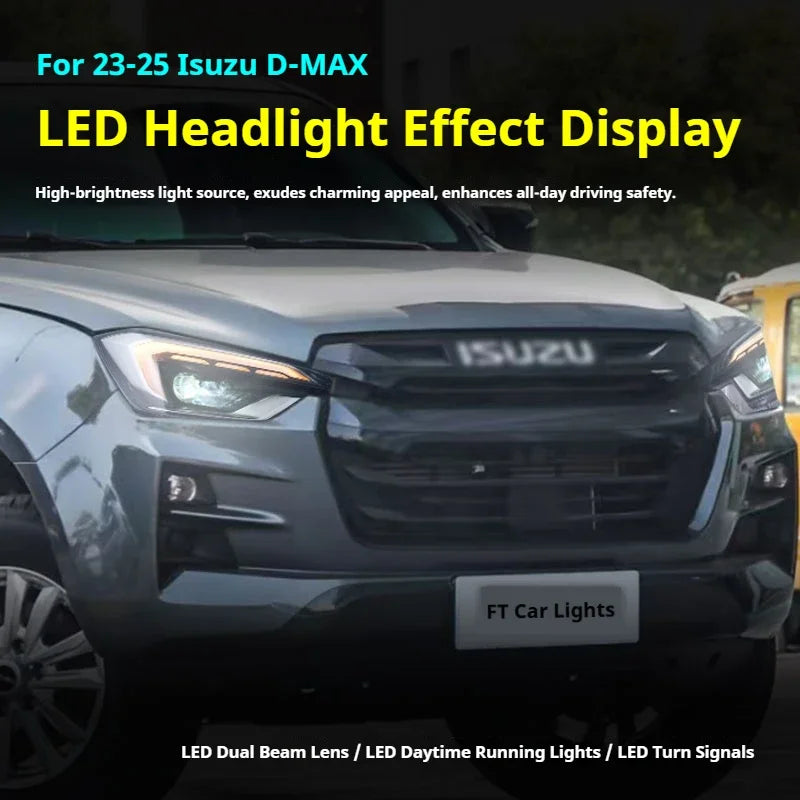 LED Projector Headlights for Isuzu D-MAX (2023–2025) – VLAND Upgrade Headlamp with DRL