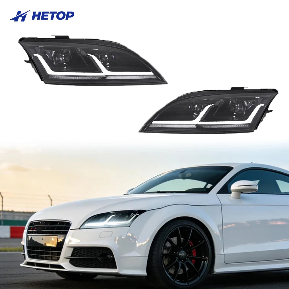 HETOP LED Upgrade Headlights for Audi TT (2008–2014) – Plug &amp; Play Front Lamp with DRL &amp; Turn Signals