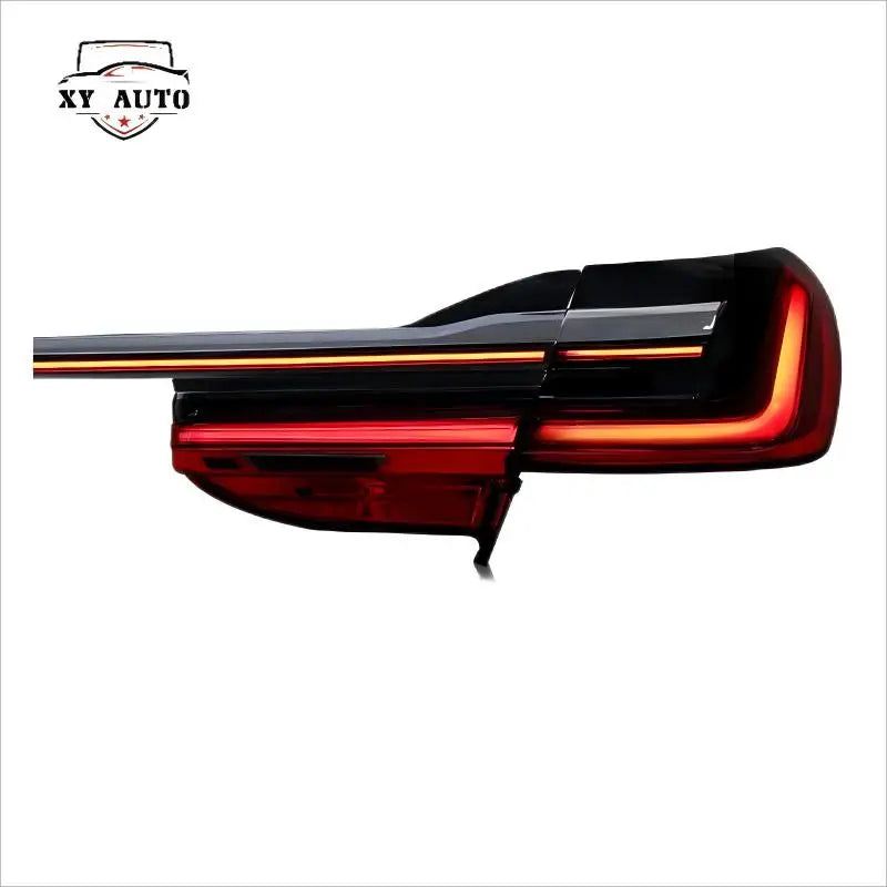 For BMW 7 Series G12 Tail Light Assembly for Old New Models 12V Yellow LED Through Running&Turn Signal ABS with Red & Clear Lens