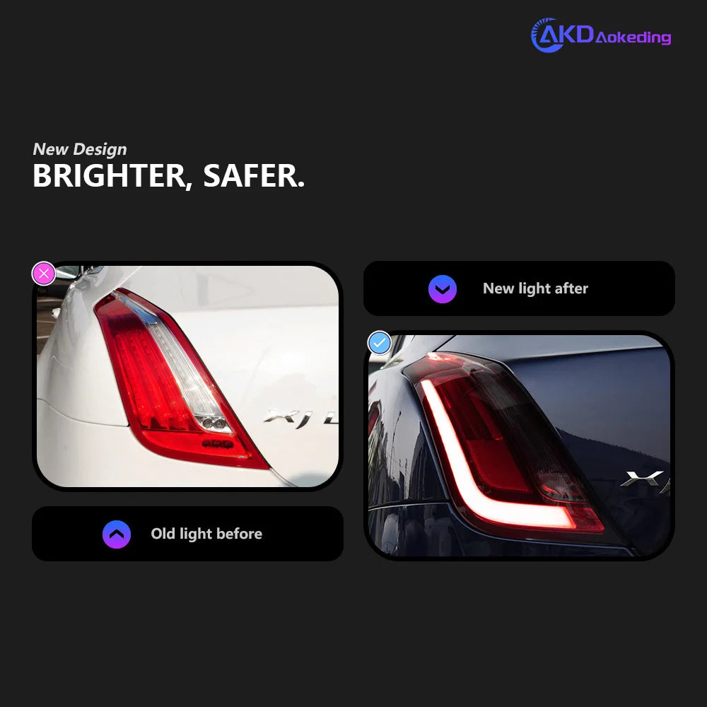 BBA Car Styling Tail Lamp for Jaguar XJ Taillight 2011-2016High Power Projector Lens Dynamic Signal Drl Auto Parts