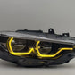 Ikon Style LED Headlights for BMW F32, F33, F36, F80 &amp; F82 M3/M4 | Yellow and White DRL