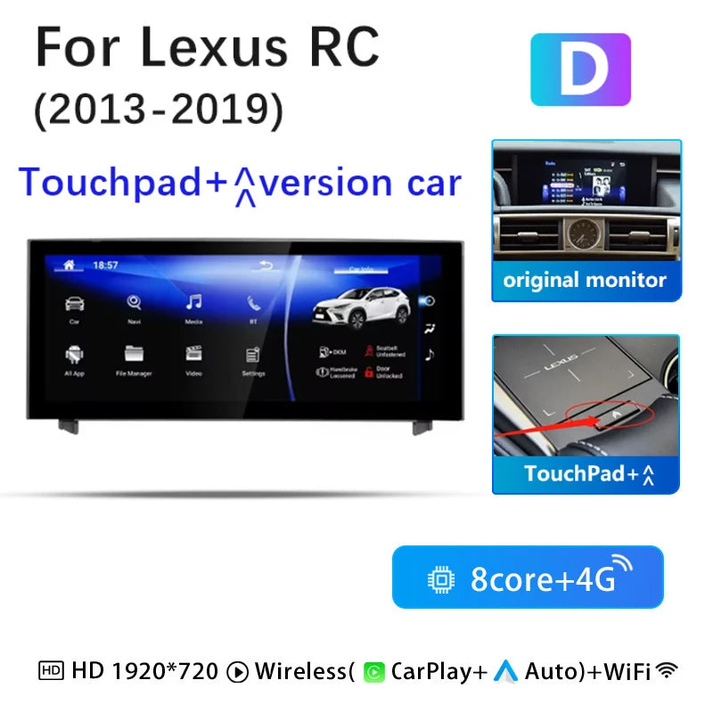 Uckazy 10.25 inch Android radio for Lexus IS RC – image 10