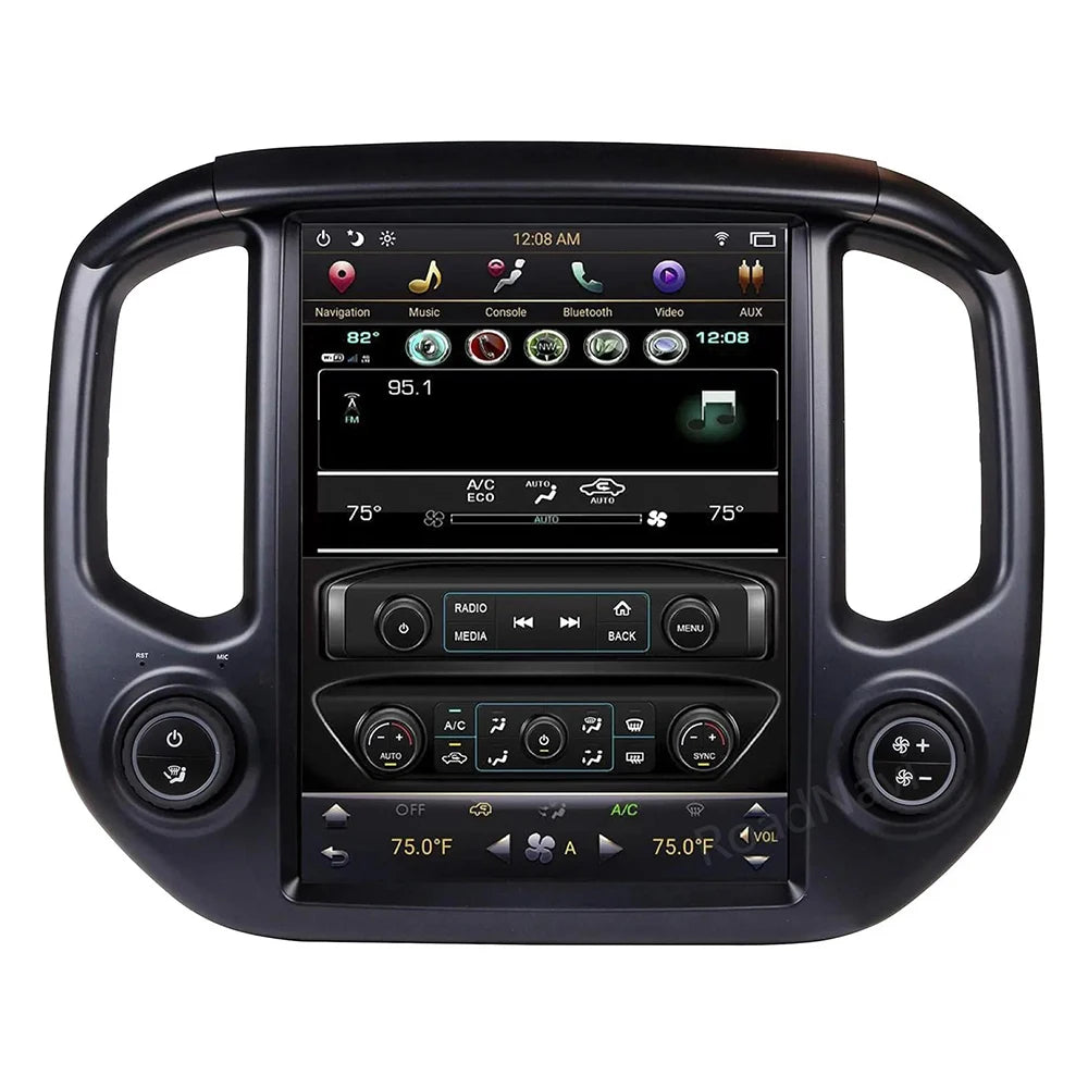 RoadNavi 12.3" Android Car Stereo for Chevrolet Colorado & GMC Canyon 2015-2018 – Wireless CarPlay, Android Auto & GPS Navigation