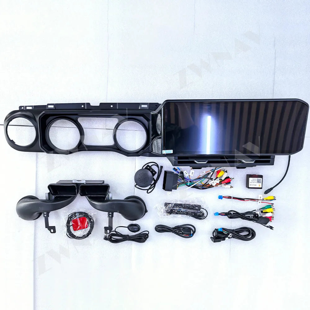 ZWNAV 15.0 Screen Stereo for Jeep Wrangler 2018-2022 Android Car Radio Head Unit Auto Digital Meter Cluster Dashboard Carplay