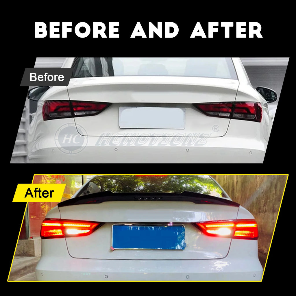 HCMOTIONZ LED Taillights for Audi A3 / S3 (2014–2019) – Dynamic Sequential Indicators