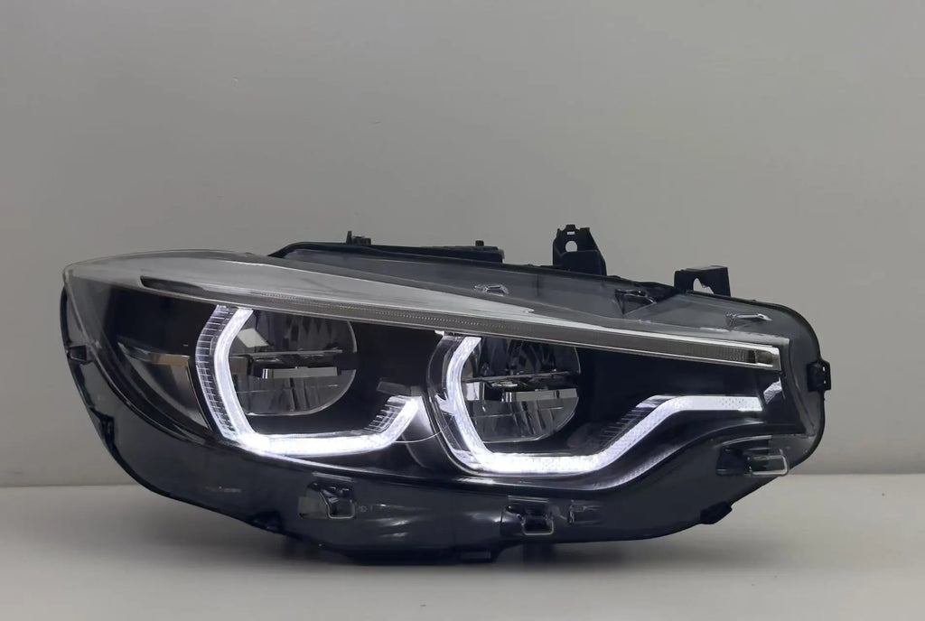 Ikon Style LED Headlights for BMW F32, F33, F36, F80 &amp; F82 M3/M4 | Yellow and White DRL