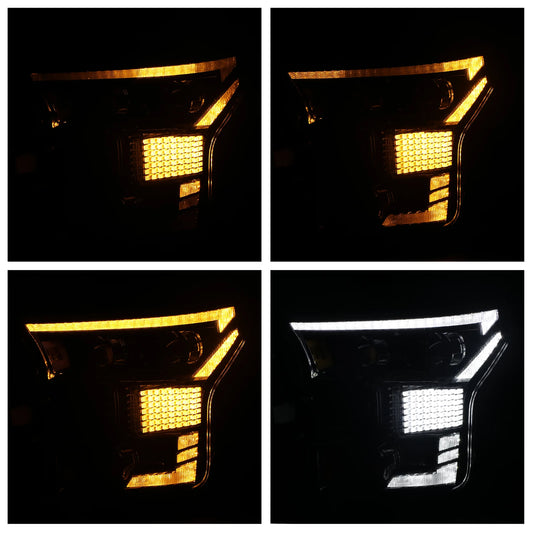 LOYO LED Headlights for Ford F-150 2015-2017 – Start-Up Animation, DRL & Sequential Turn Signals