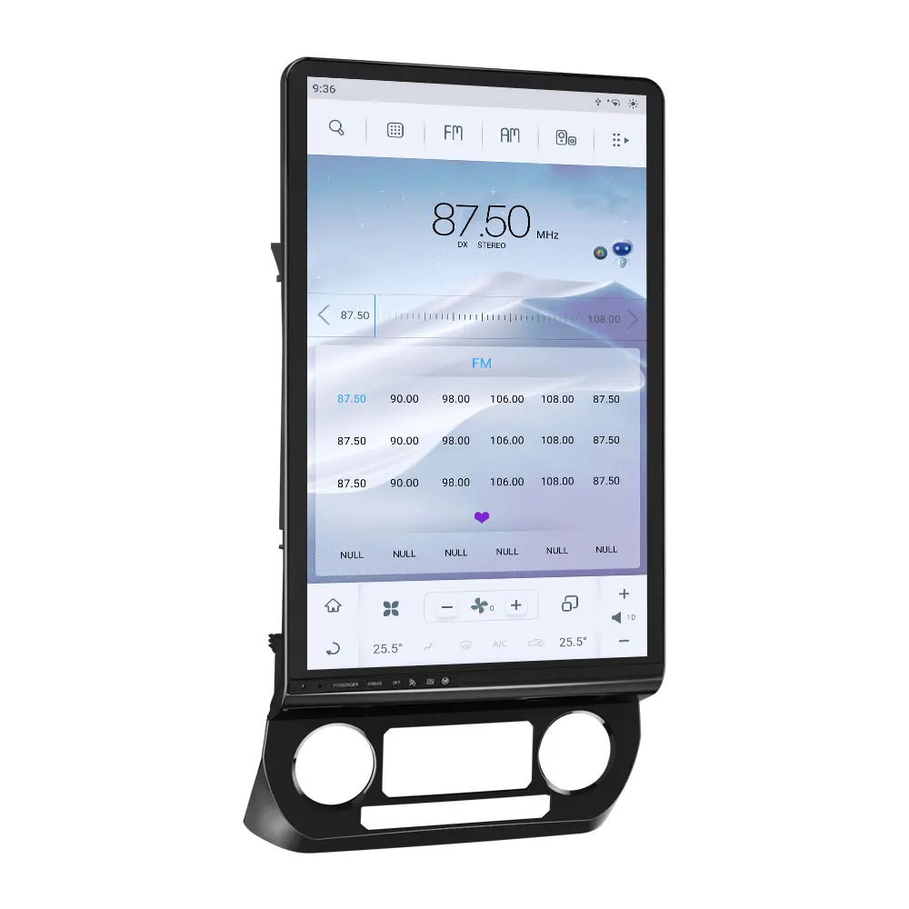 16.8-Inch Tesla Style Android Head Unit for Ford F-150 2015-2020 – Wireless CarPlay & Android Auto