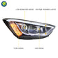 YU GUANG LED Projector Headlights for Hyundai IX45 Santa Fe Grand 2013-2016 – LED Eyes Front Lamp Upgrade