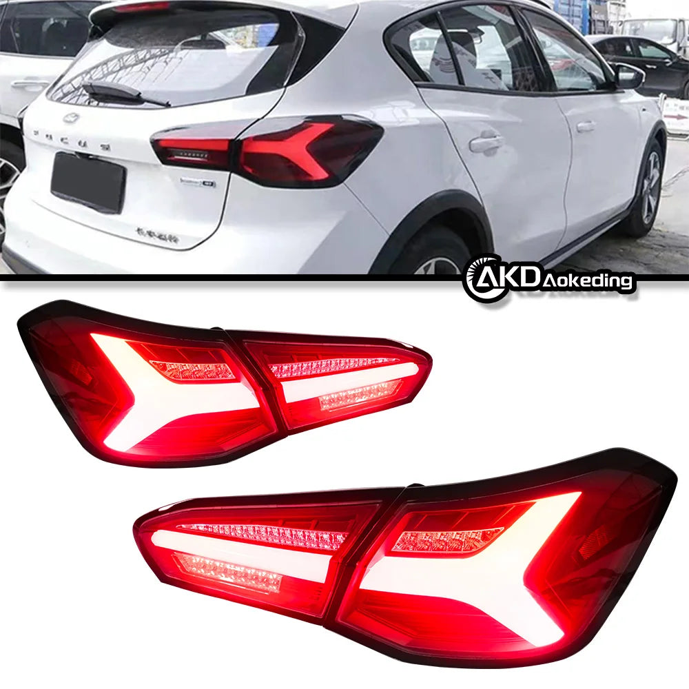 BBA LED Tail Lights for Ford Focus 2019-2021 – Projector Lens, Dynamic Turn Signals & DRL