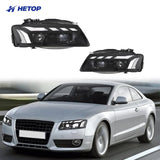 HETOP RS Style Phares Matrix LED pour Audi A5 (2008–2012) – Mise à niveau Plug & Play avec DRL & Angel Eye