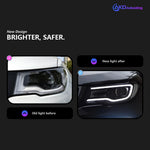 LED projektorové svetlomety pre Jeep Compass 2017-2022 – Dynamické smerovky a DRL