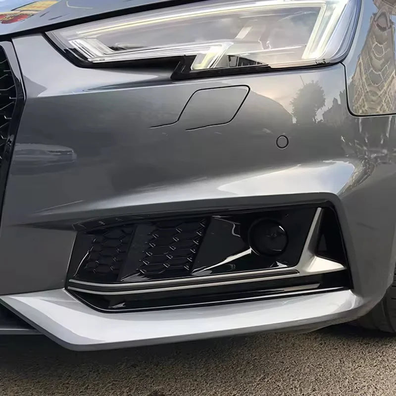 RS4 Style Fog Light Frame with ACC for Audi A4 B9 (2017-2019)