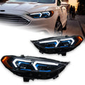 BBA LED Headlights for Ford Mondeo 2017-2020 – Projector Lens, Dynamic Turn Signals & DRL