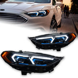 BBA LED Headlights for Ford Mondeo 2017-2020 – Projector Lens, Dynamic Turn Signals & DRL