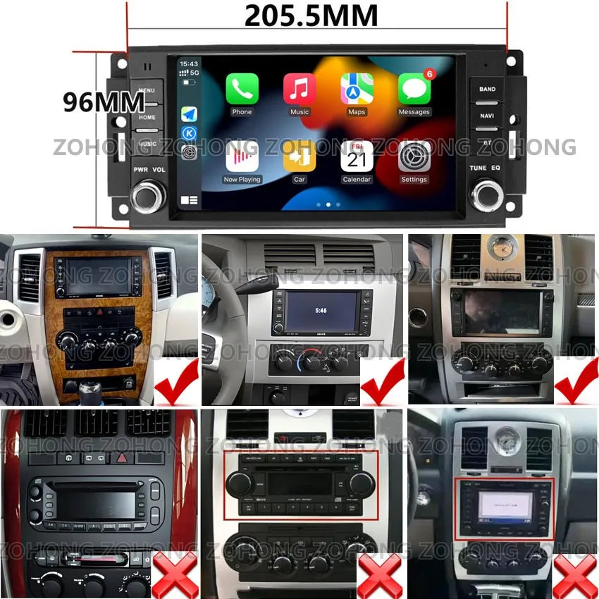 ZOHONG 7-inch Android car stereo for Lancia Voyager 2011–2016 – photo 5