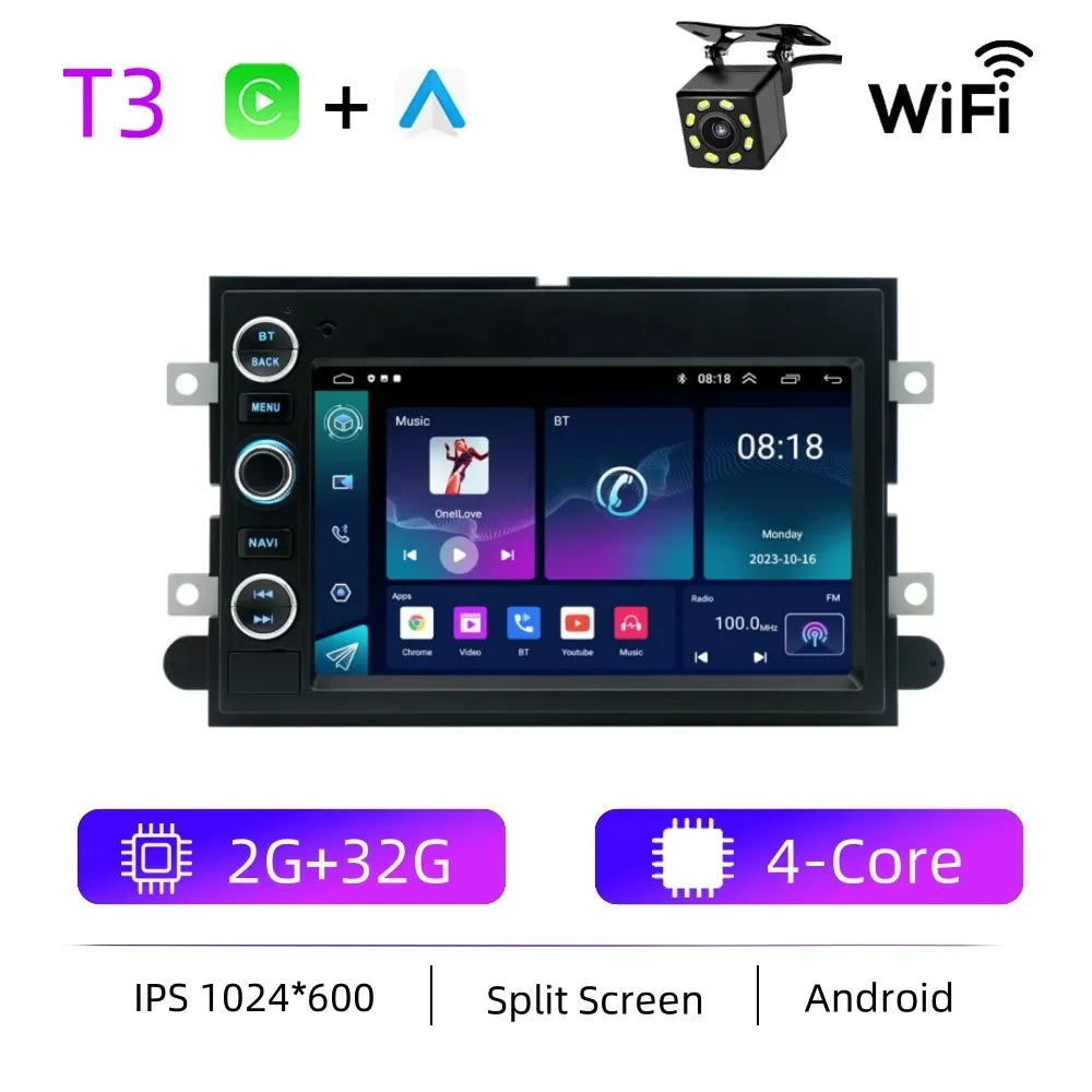 Android GPS Navigation Car Radio with Wireless CarPlay & Android Auto for Ford F-150, F-250 &amp; F-350