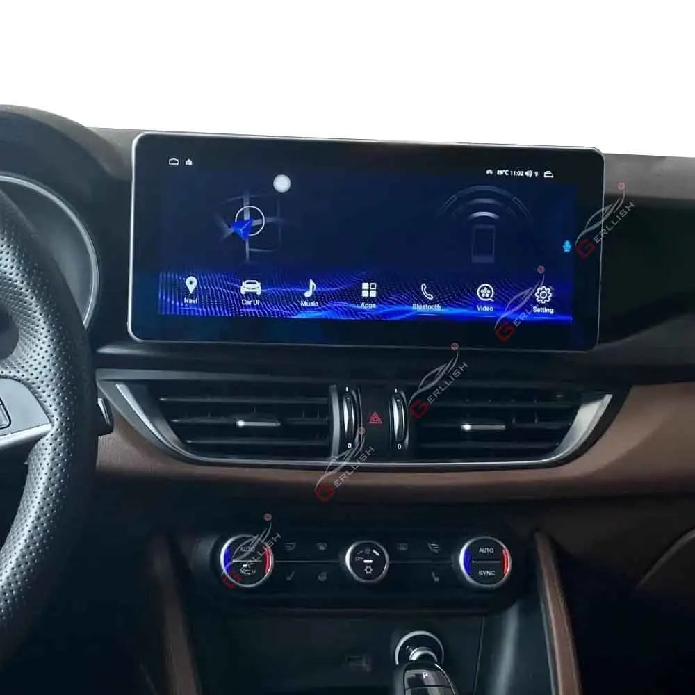 Android 12.3" Multimedia System for Alfa Romeo Giulia &amp; Stelvio (2016–2021) – Wireless CarPlay, Android Auto &amp; GPS Navigation