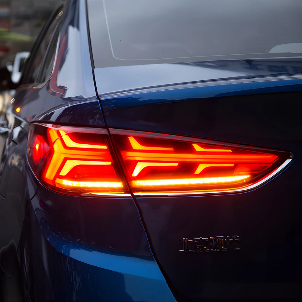 LED Tail Lights for Hyundai Sonata 2018-2019 – Dynamic Sequential Signal & Start-Up Animation Rear Lamp Upgrade