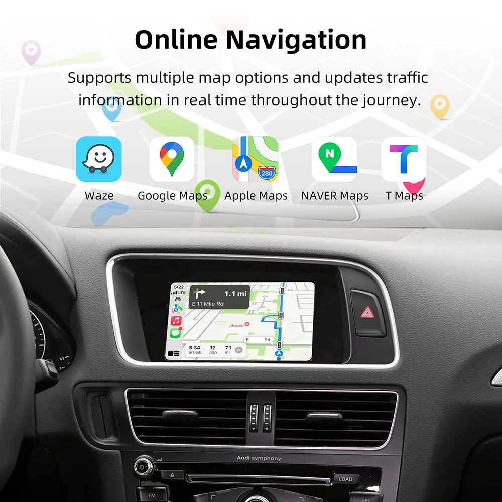 Wireless CarPlay &amp; Android Auto Interface Box for Audi &amp; BMW